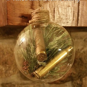 Bullet Ornament, Bullet Christmas Ornament, handmade ornament, handcrafted ornament, Christmas Gift, Father's Day Gift, Hunter Gift Country