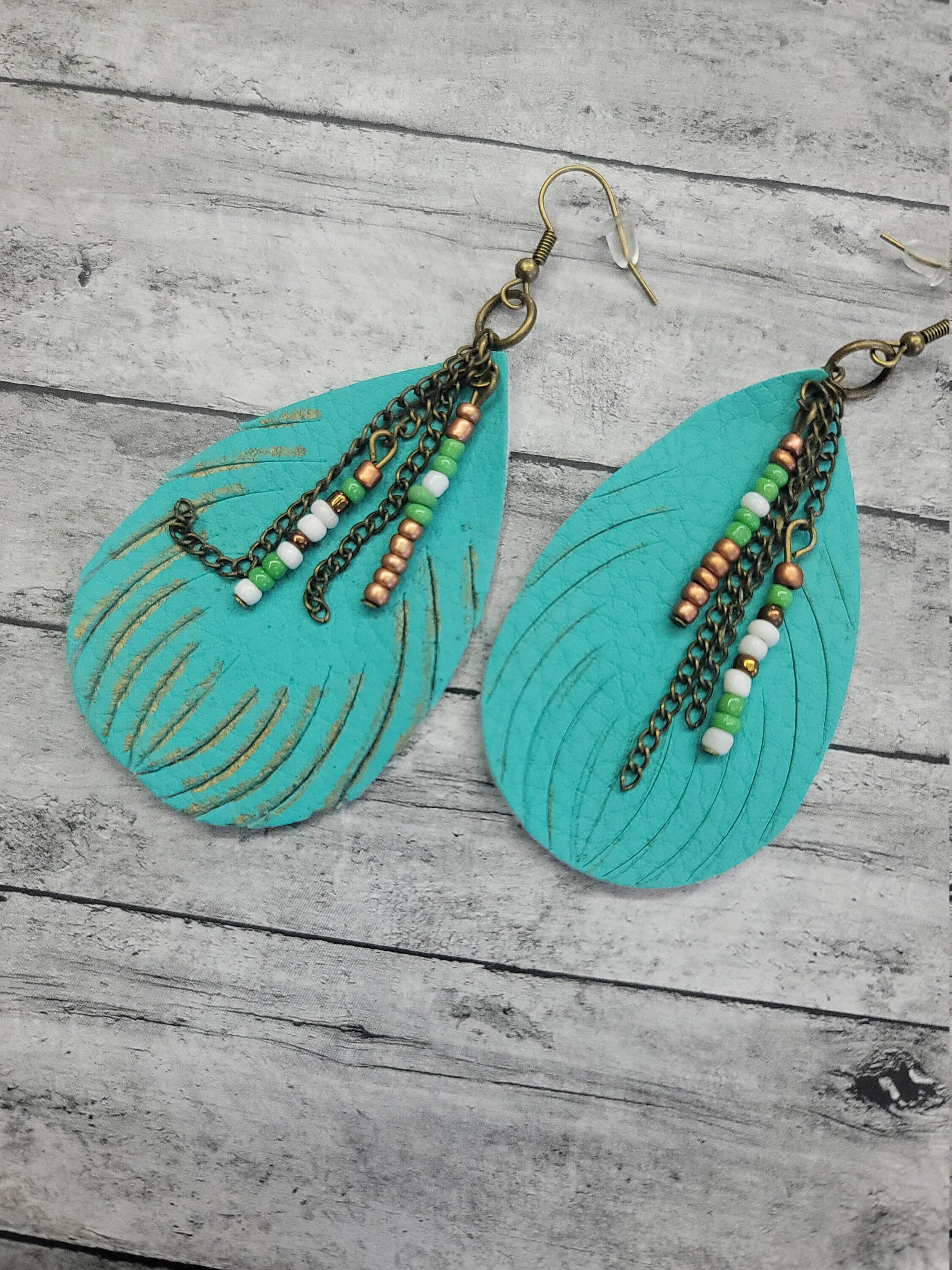 Handcrafted Faux Leather Earrings Suede Leather Earrings Etsy