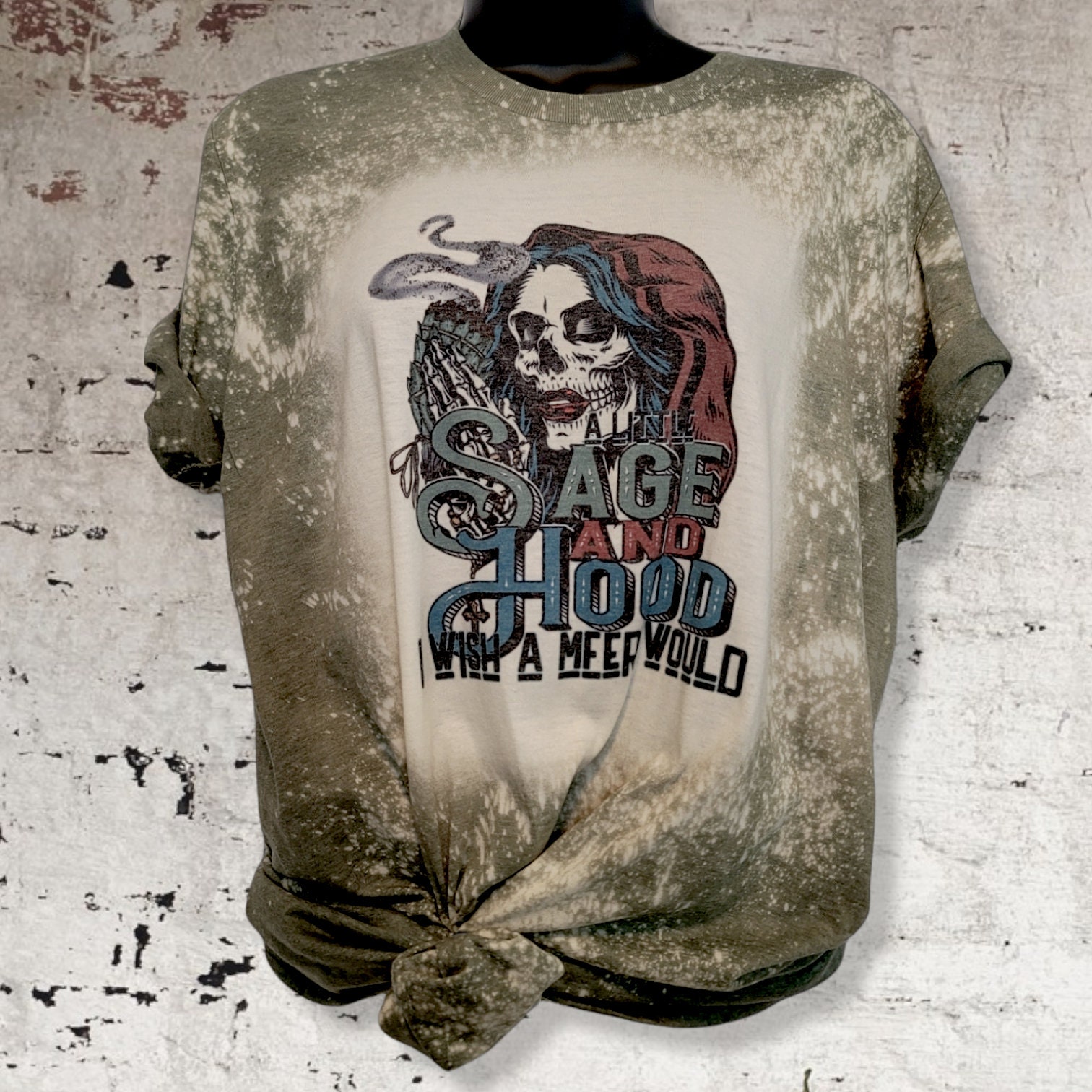 Sage and hood shirt Clearance