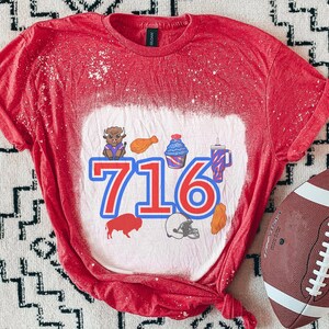 Buffalo 716 Shirt, Buffalo 716 Bleached Shirt Gifts for Her