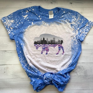 Buffalo Shirt, Buffalo Bleached Shirt Gifts for Her