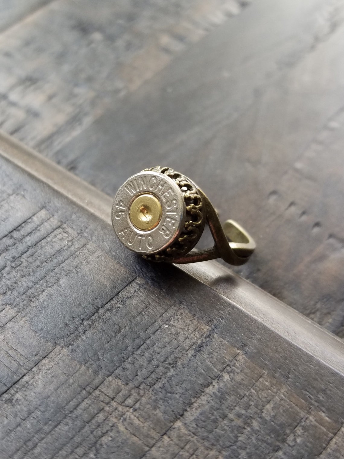 Handmade 45 Caliber Bullet Rings Adjustable With or Without Etsy