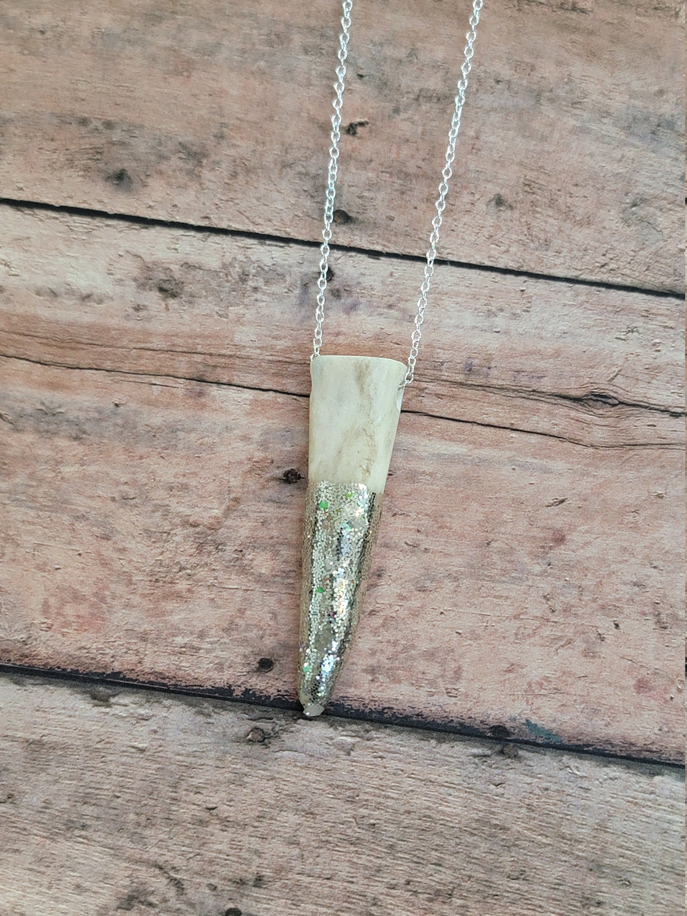 Collana Girocollo Bohemien Con Testa Di Cervo E Corna – Ciondolo Alce Oro, Catena Regolabile Donna - 3