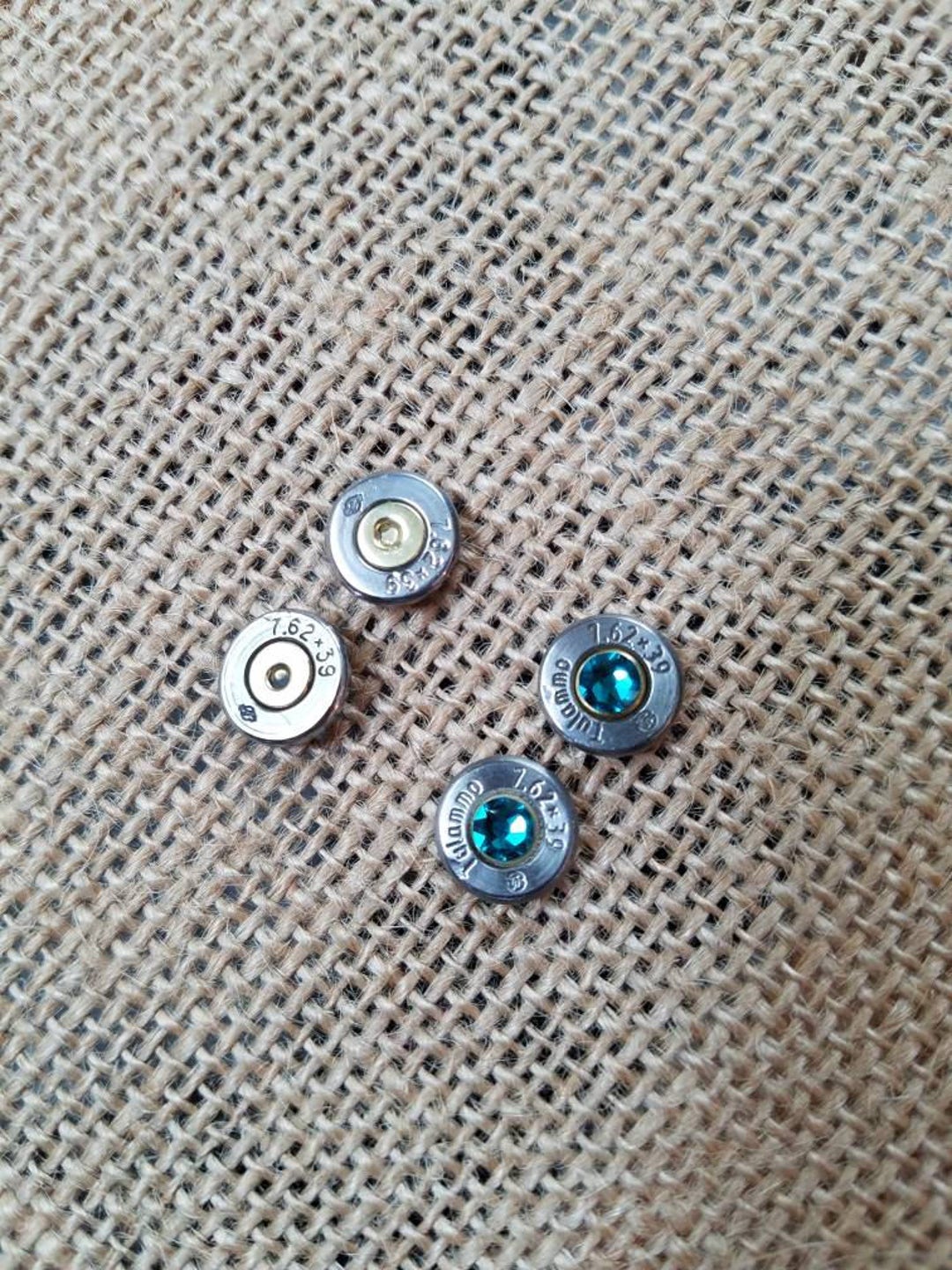 Handmade Bullet Post Earrings7.62x39 Bullet Stud Earrings, Bullet ...