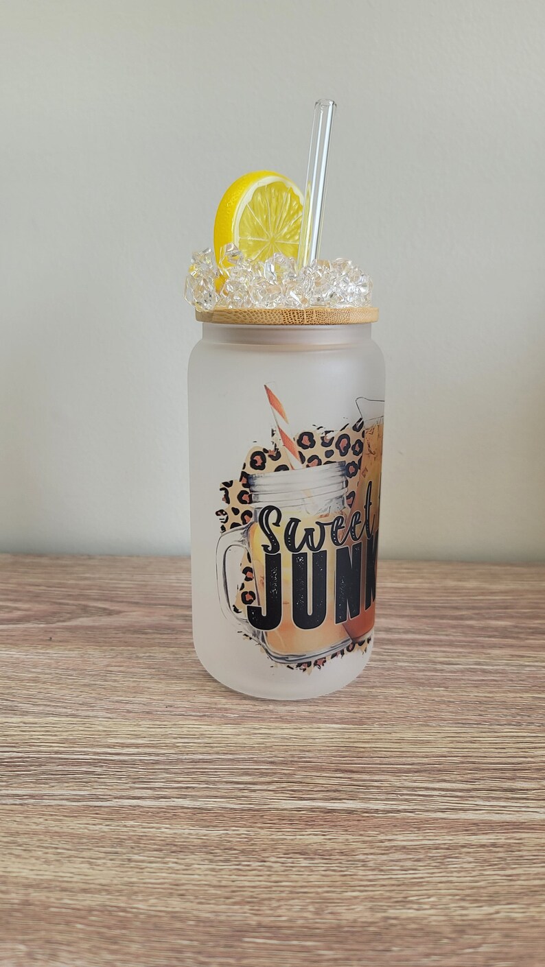 HastrichDesigns Sweet Tea Junkie Glass Can - Thumbnail 3
