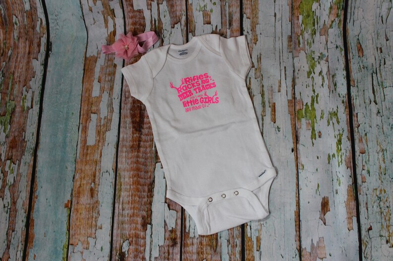 Baby Onesie® Little Girls Made of Hunting Country Antlers Etsy