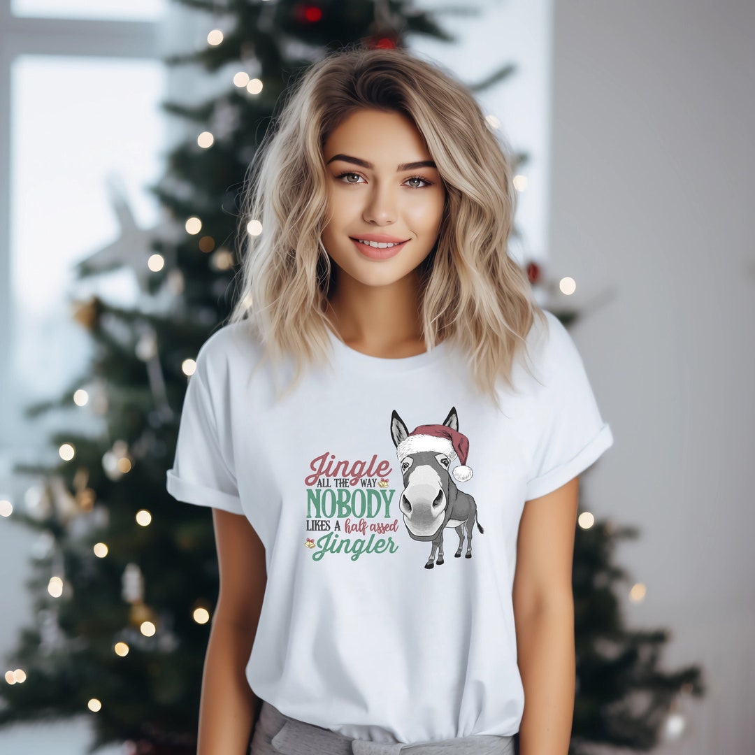 Funny Christmas Shirt, Christmas Donkey Shirt Tshirt Etsy