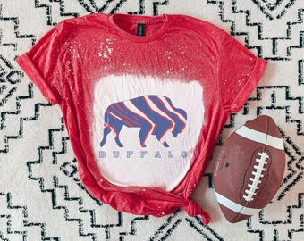 Buffalo Shirt, Buffalo Bleached Shirt Gifts for Her