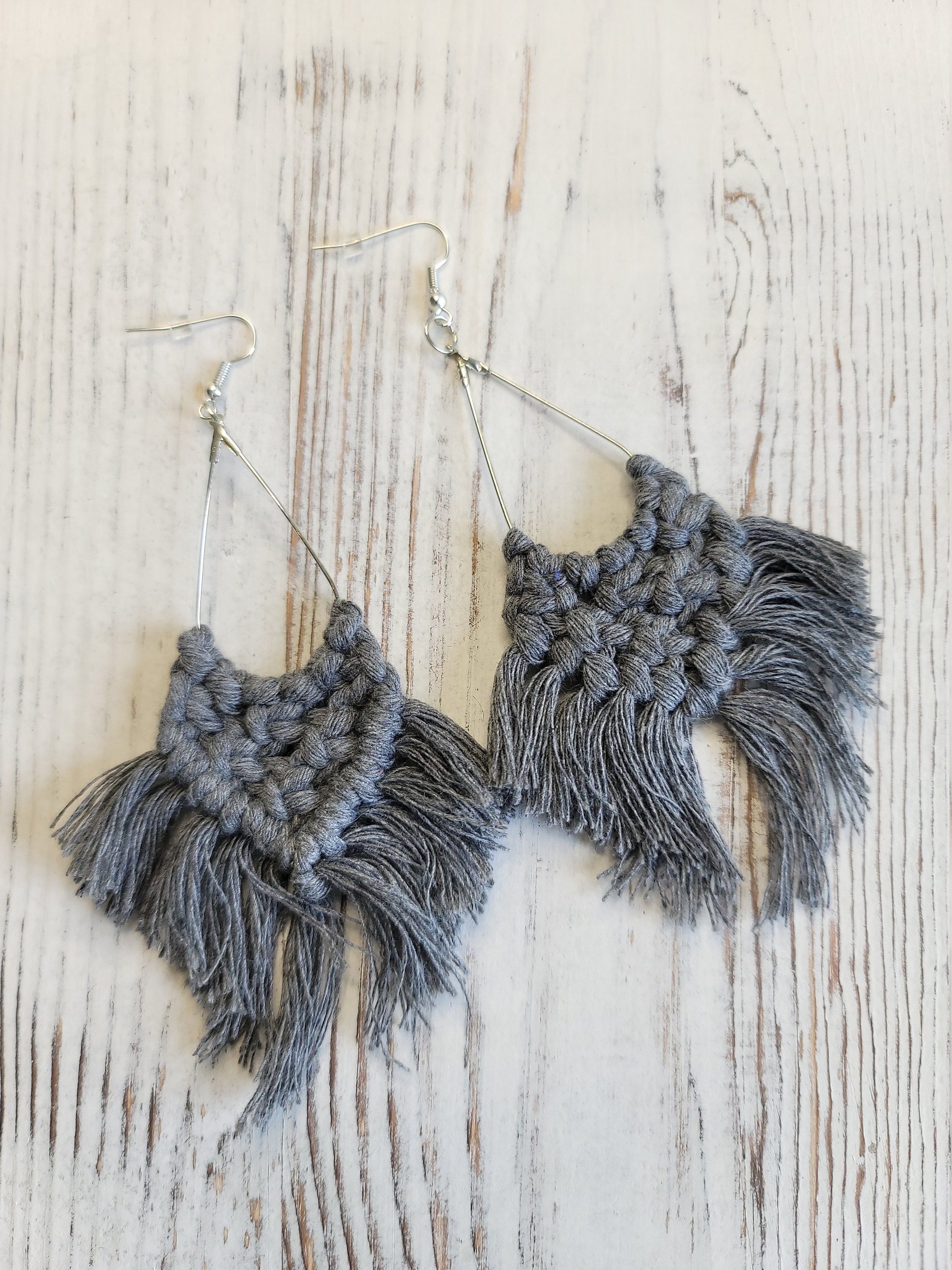 Boho Inspired Earrings Macrame Earrings Boho Earrings Boho