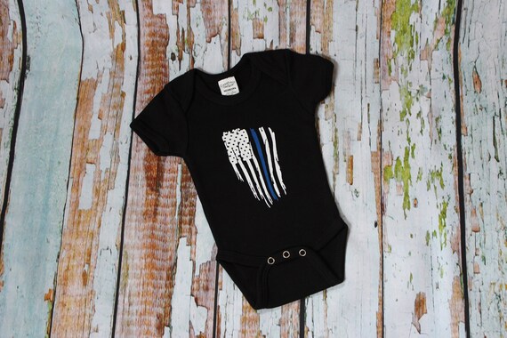 K-9 Unit Police Dog Baby Long Sleeve Bodysuit Cotton Romper