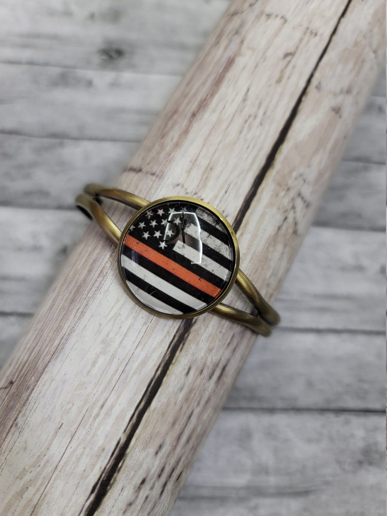 Thin Red Line Flag Bracelet Thin Red Line Bracelet Thin Red Etsy