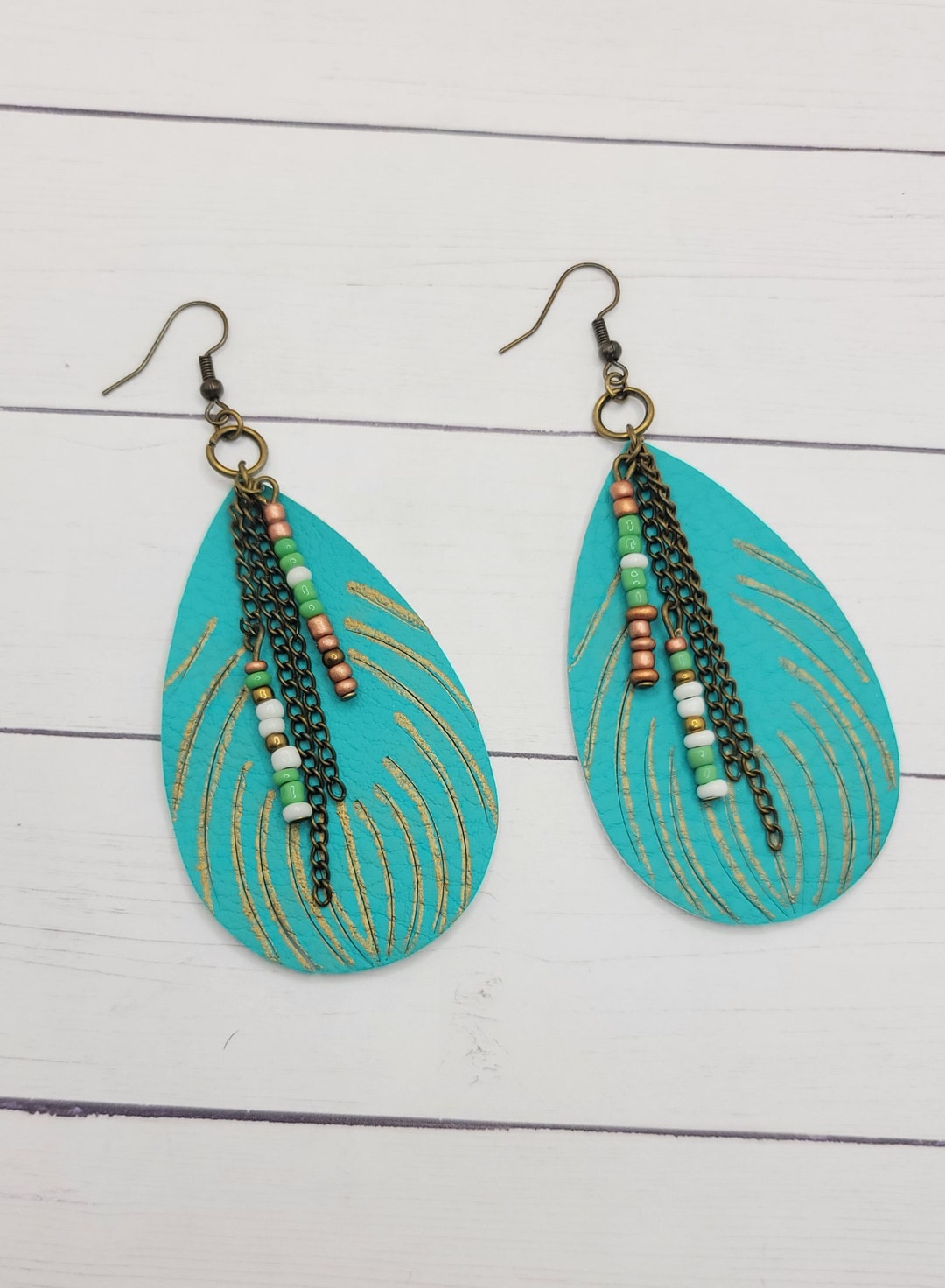 Handcrafted Faux Leather Earrings Suede Leather Earrings Etsy