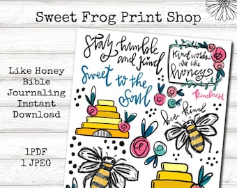 Like Honey Bible Journaling Instant Download
