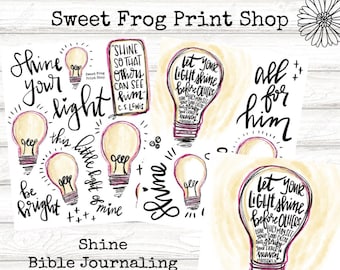 Shine Bible Journaling Instant Download