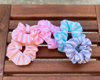 Stripped Hair Scrunchie