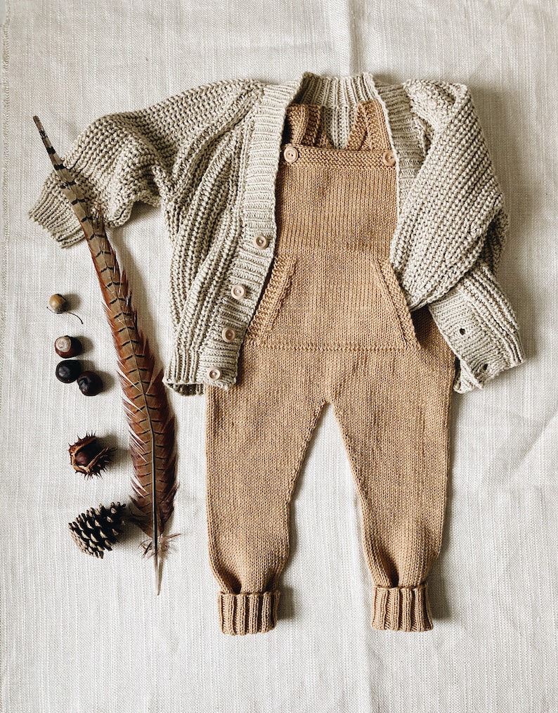 Baby Overalls Knitting Pattern Dungarees PDF Digital Etsy UK