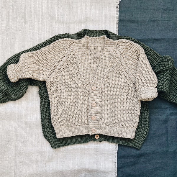 Fisherman's Rib Cardi 4-12 years