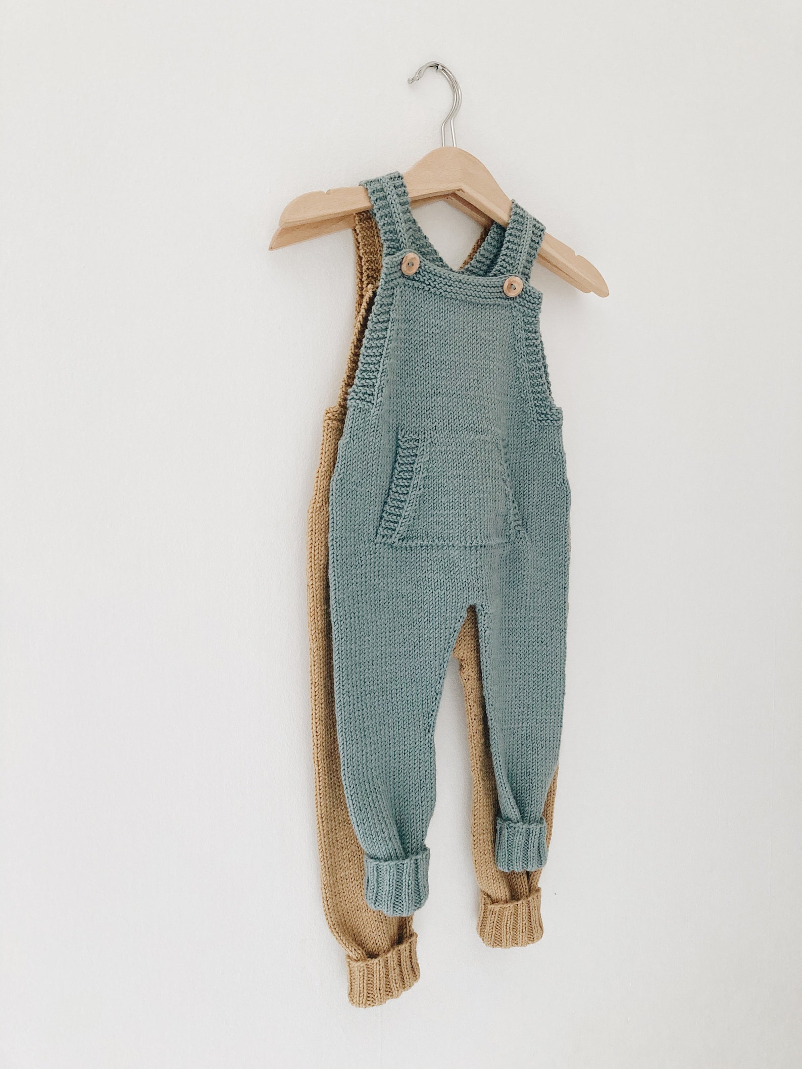 Baby Overalls Knitting Pattern Dungarees PDF Digital Etsy