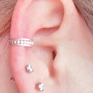 NEW Beaded Triple band Conch Ear cuff B0037CC - Sterling Silver Beaded Conch Cuff