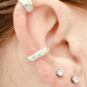 Celtic Rope Ear cuff - Sterling Silver Conch Cuff