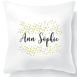 Baby Geschenk-idee Geburt Taufe personalisiertes Kissen mit Namen Mädchen Namenskissen immagine 9