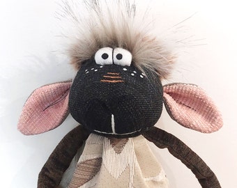 Regalo artesanal para baby shower: Muñeco de oveja grande, decoración para la habitación del bebé, regalo para niños