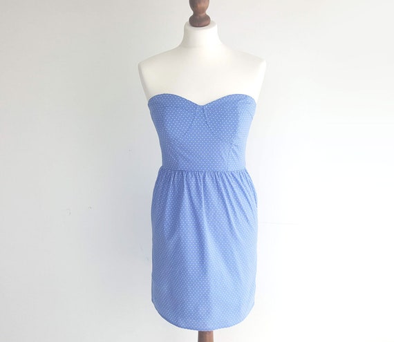 vintage light blue dress