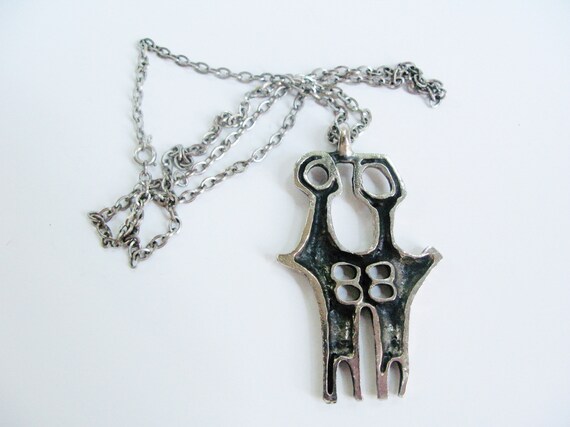 Chunky Quebec Brutalist Pendant Necklace