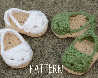 PDF Crochet Pattern - Espadrilles for 18" Dolls