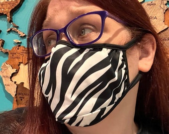 Zebra Striped Face Mask