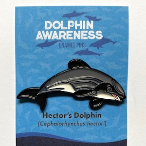 Hector's Dolphin Pin Dolphin Awareness Series image 1