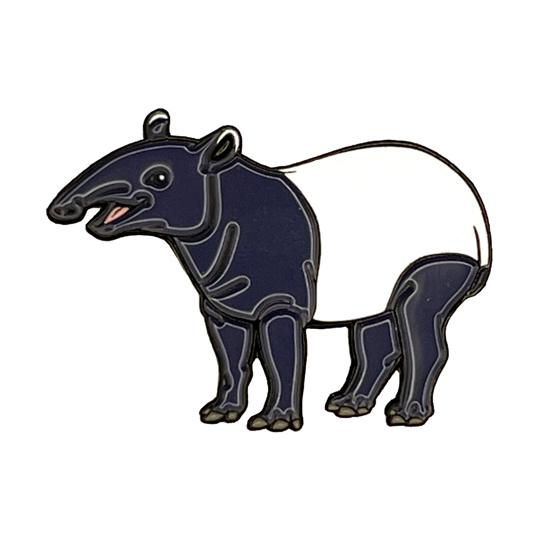 Tapir Pin Malayan Tapir Pin (endangered Series 5) - Etsy