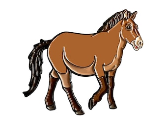 Przewalski's Horse Pin (Asia Series)