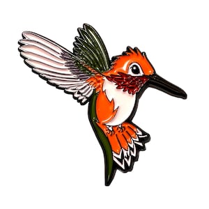 Rufous Hummingbird Pin (Pollinator Series)