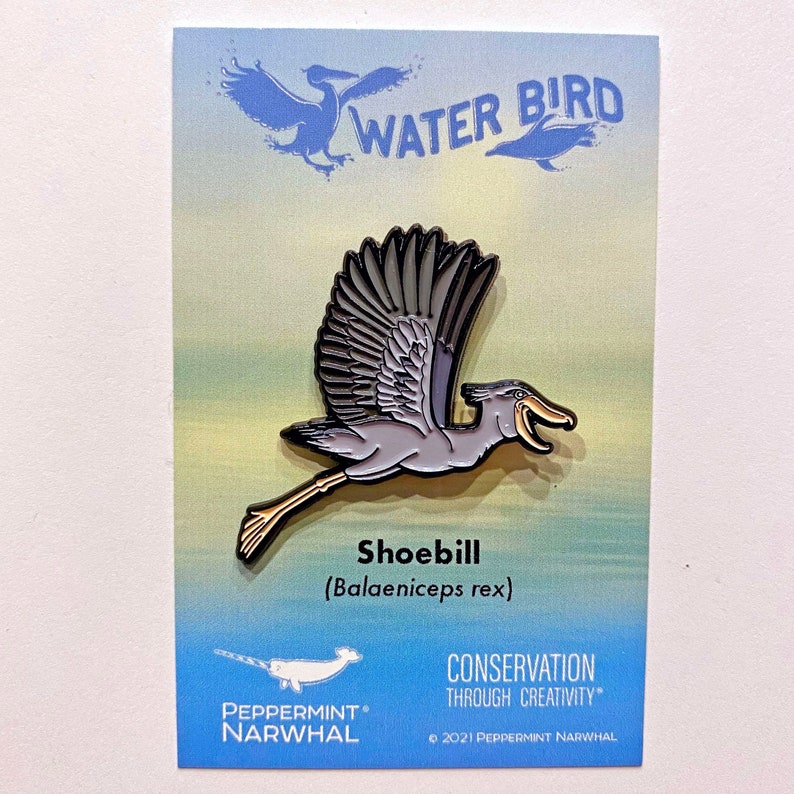 Shoebill Pin Water Bird Series image 2