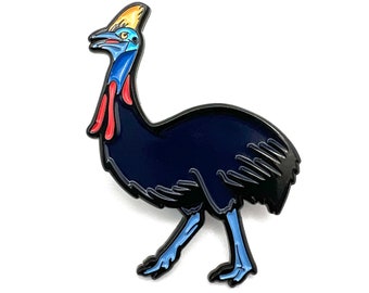 Southern Cassowary pin (Fantastic & Freaky Series)