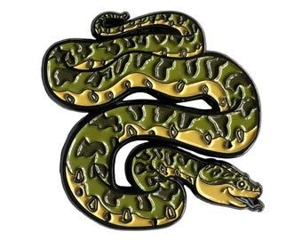Green Anaconda Pin (Snakes Series)