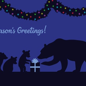 Bears 12-pack Holiday Cards - Etsy