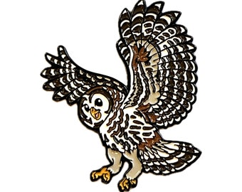 Barred Owl Pin