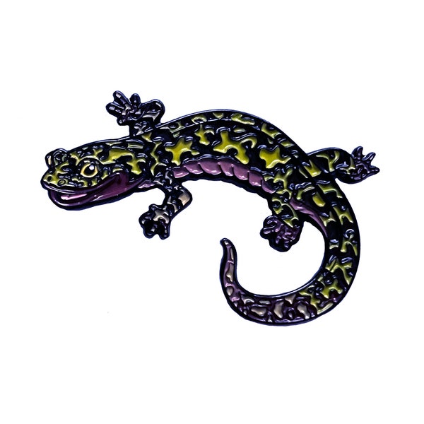 Hickory Nut Gorge Green Salamander pin (Amphibians Series)