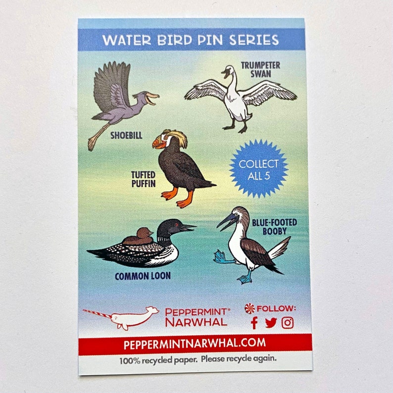 Shoebill Pin Water Bird Series image 4