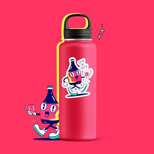 Sippin&#39; and Trippin&#39; Die-Cut Stickers 1484649508