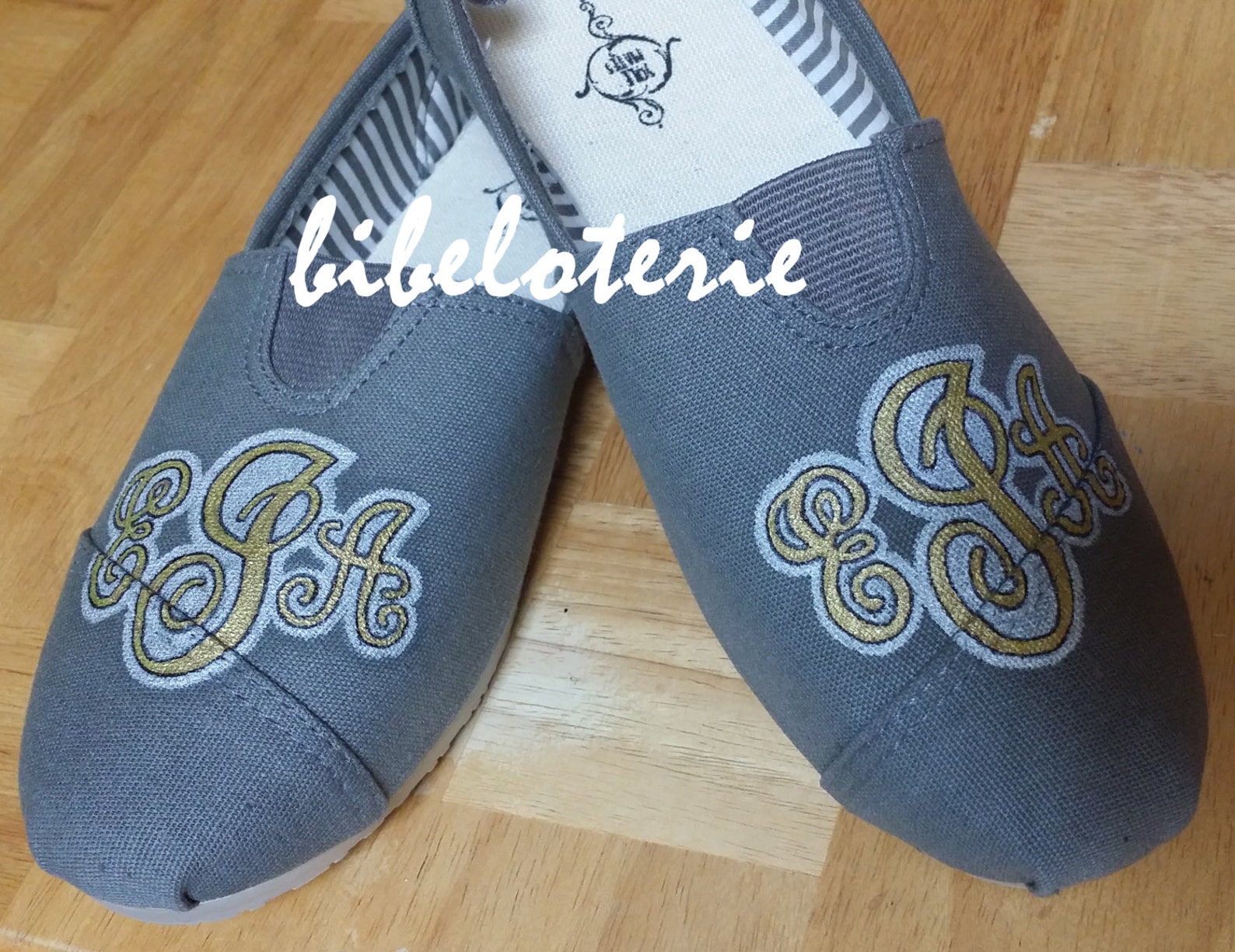 monogrammed tennis shoes