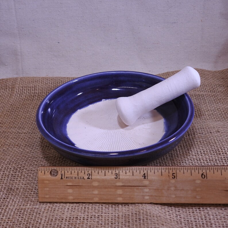 Large Wheel Thrown Grooved Mortar and Pestle Food Safe Etsy