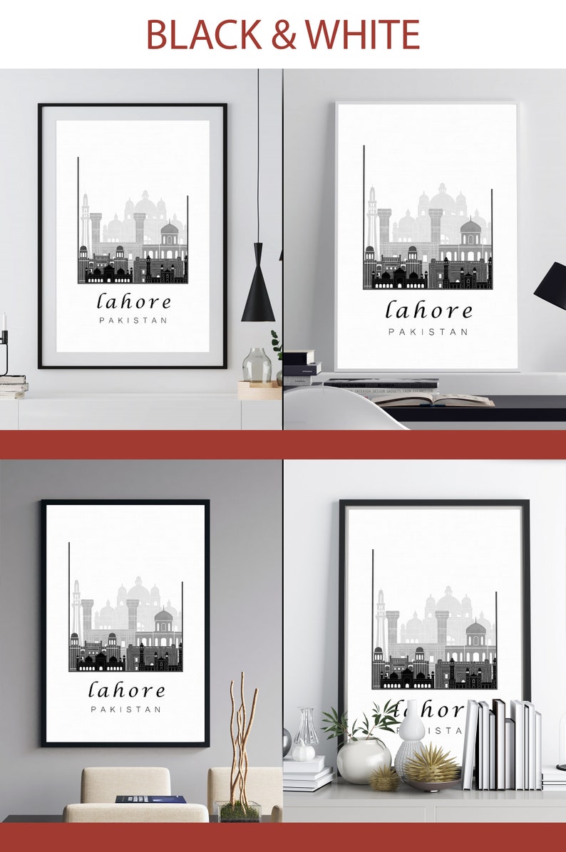 Lahore travel decor for office Pakistan Punjab wall art Etsy