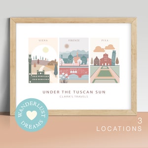 Abenteuer zusammen Karte, personalisierte Reisekunst des Paares, benutzerdefinierte Route Print, 3 drei Orte lebten Karte, Reisekarte, WANDERLUST DREAMS