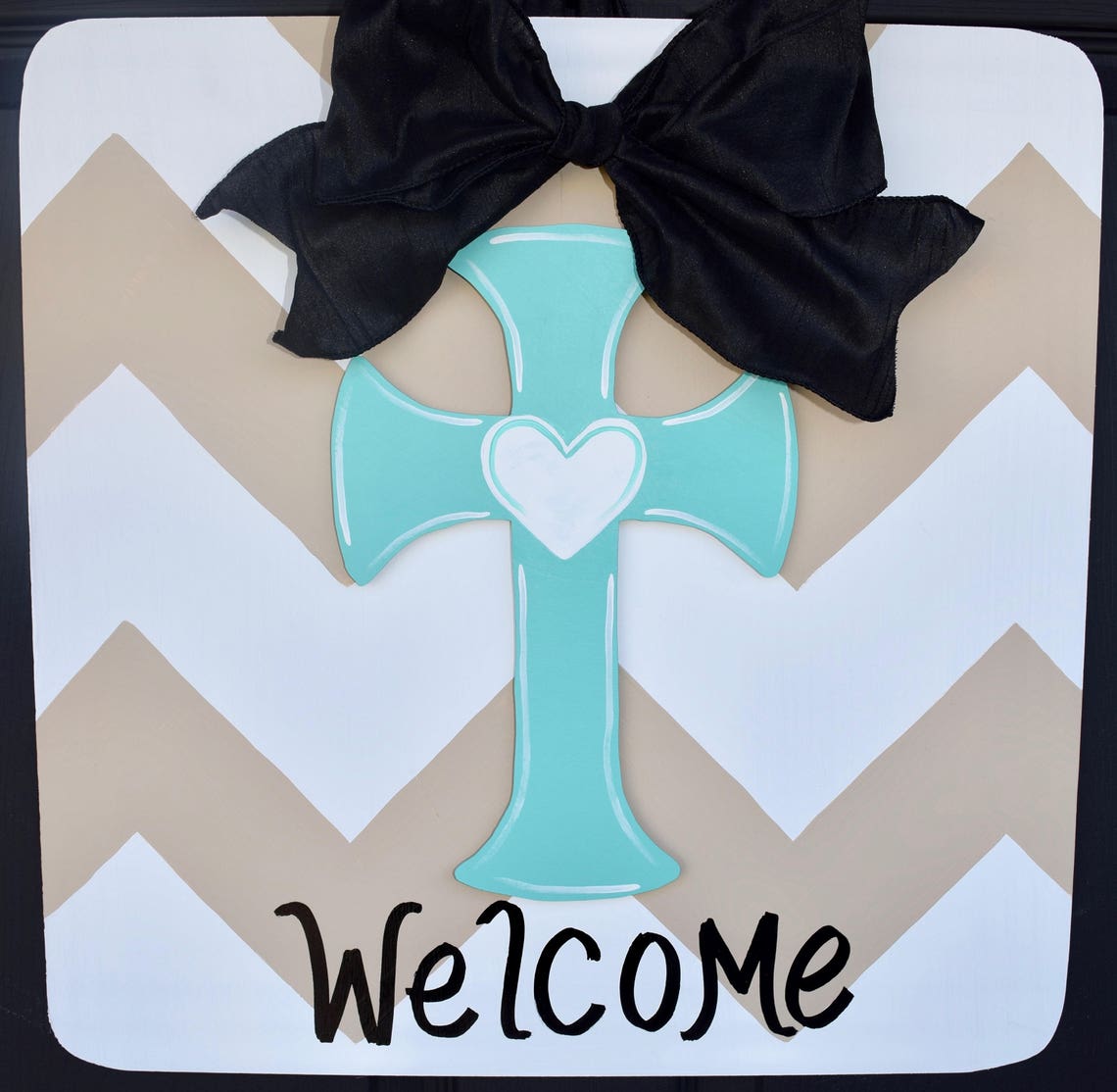 Cross Door Hanger Religious Spiritual First Communion Etsy