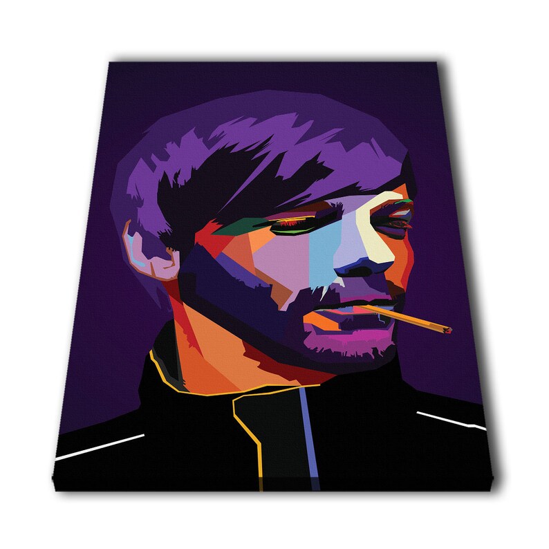 Artist Singer Custom Canvas Material Giclee Print Painting Etsy