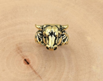 animal head rings