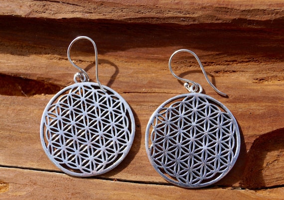 Flower of Life Silver Coated Medium